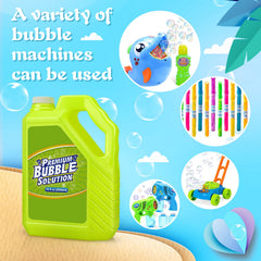 Aujazyble bubble refill with easy-hold handle during busy parties.