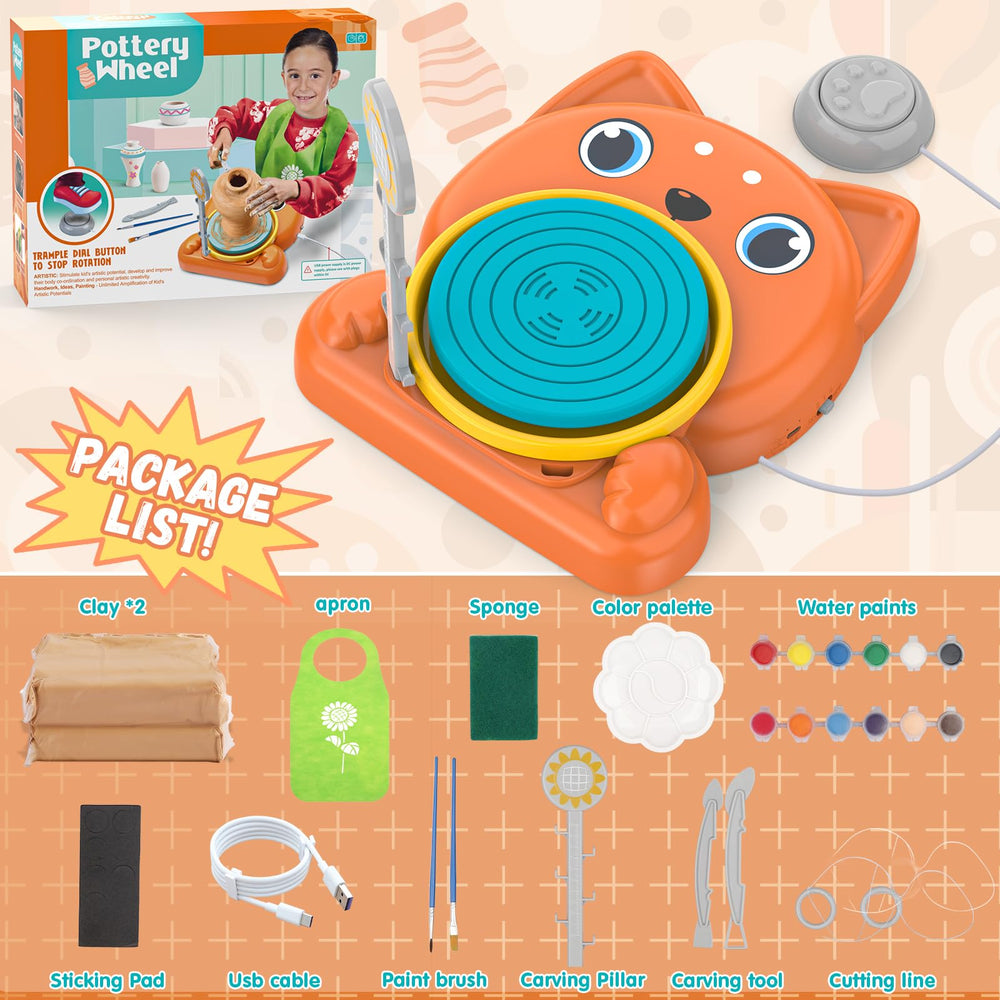 Aujazyble clay colors brighten young artists' projects.