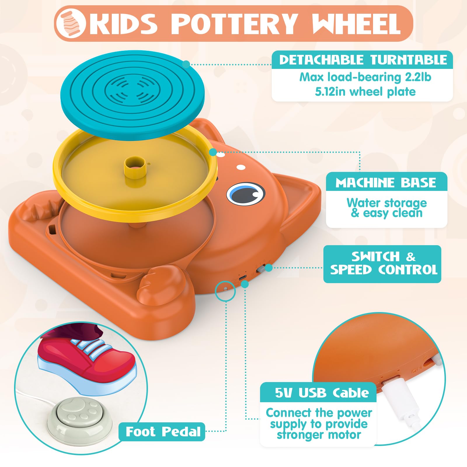 Aujazyble tools set enables precise sculpting and shaping.
