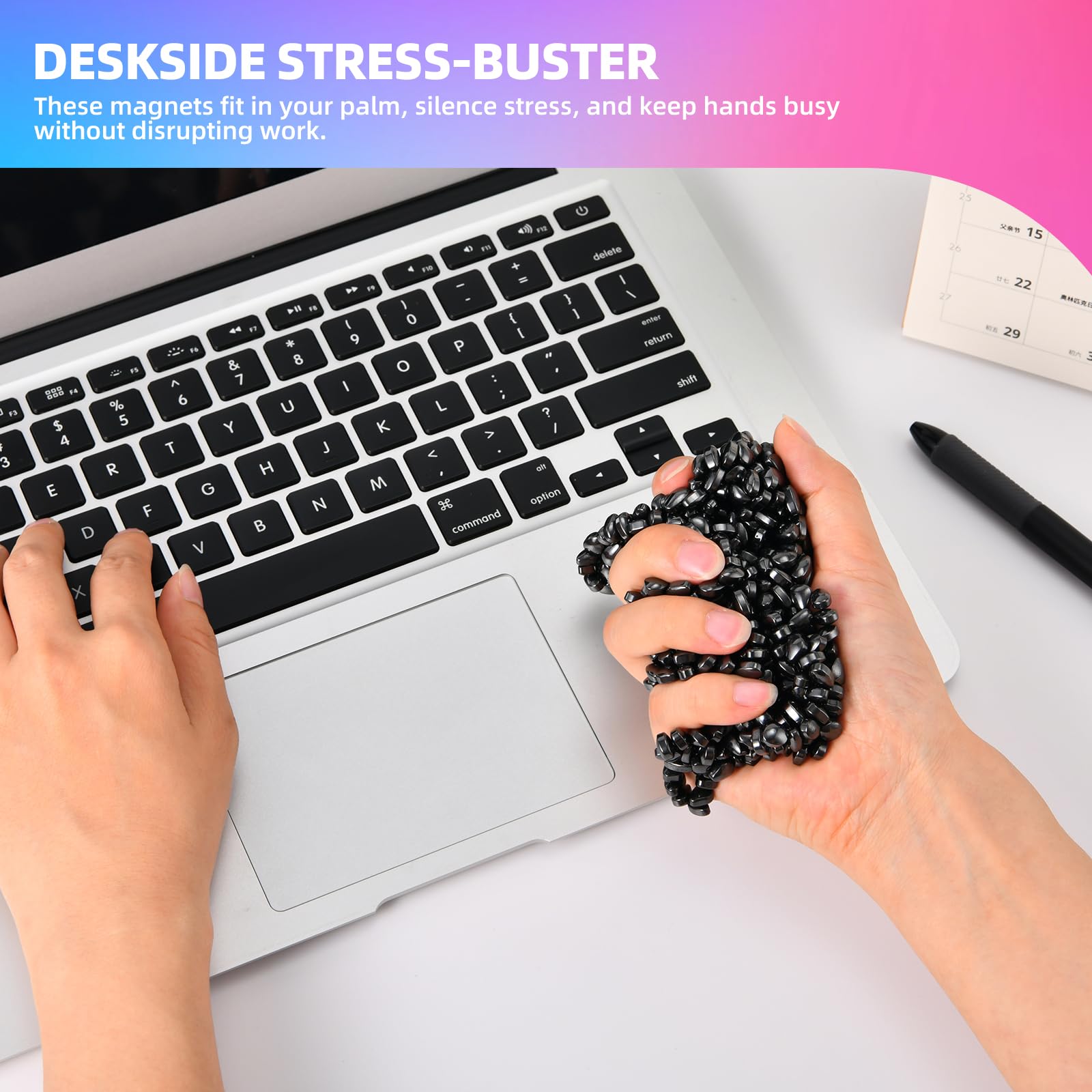 Aukit 550-piece putty set spread for thoughtful breaks and mindfulness.