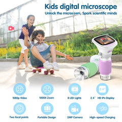 AUKCLAX 2.4in IPS screen displays vivid colors for clear explorations.