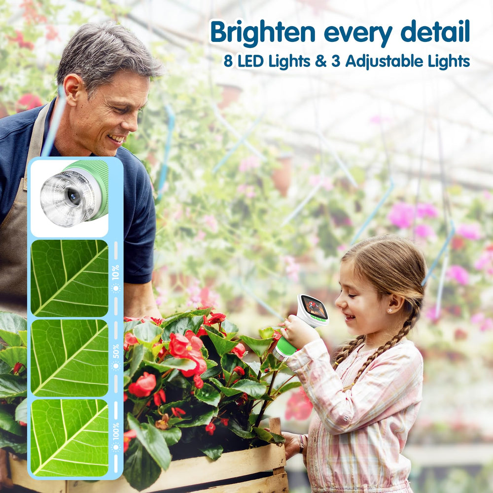 AUKCLAX built-in storage holds up to 400 photos for revisiting discoveries.