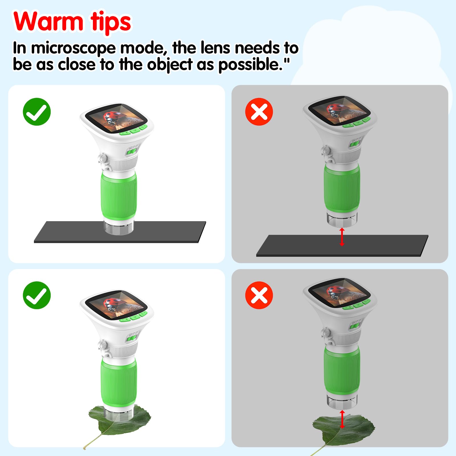 AUKCLAX coarse and fine focusing system helps lock in sharp observations.