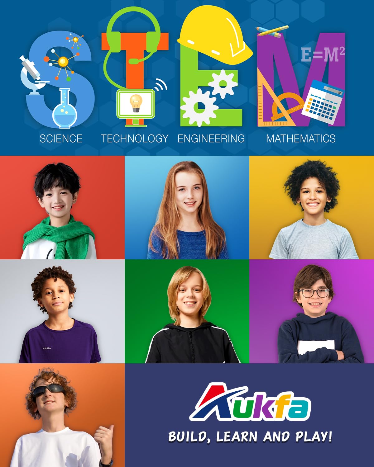 Aukfa classroom-ready set on table demonstrates collaborative STEM activities