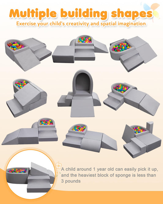 Auksay climbing blocks showing anti-slip base for stable play sessions.
