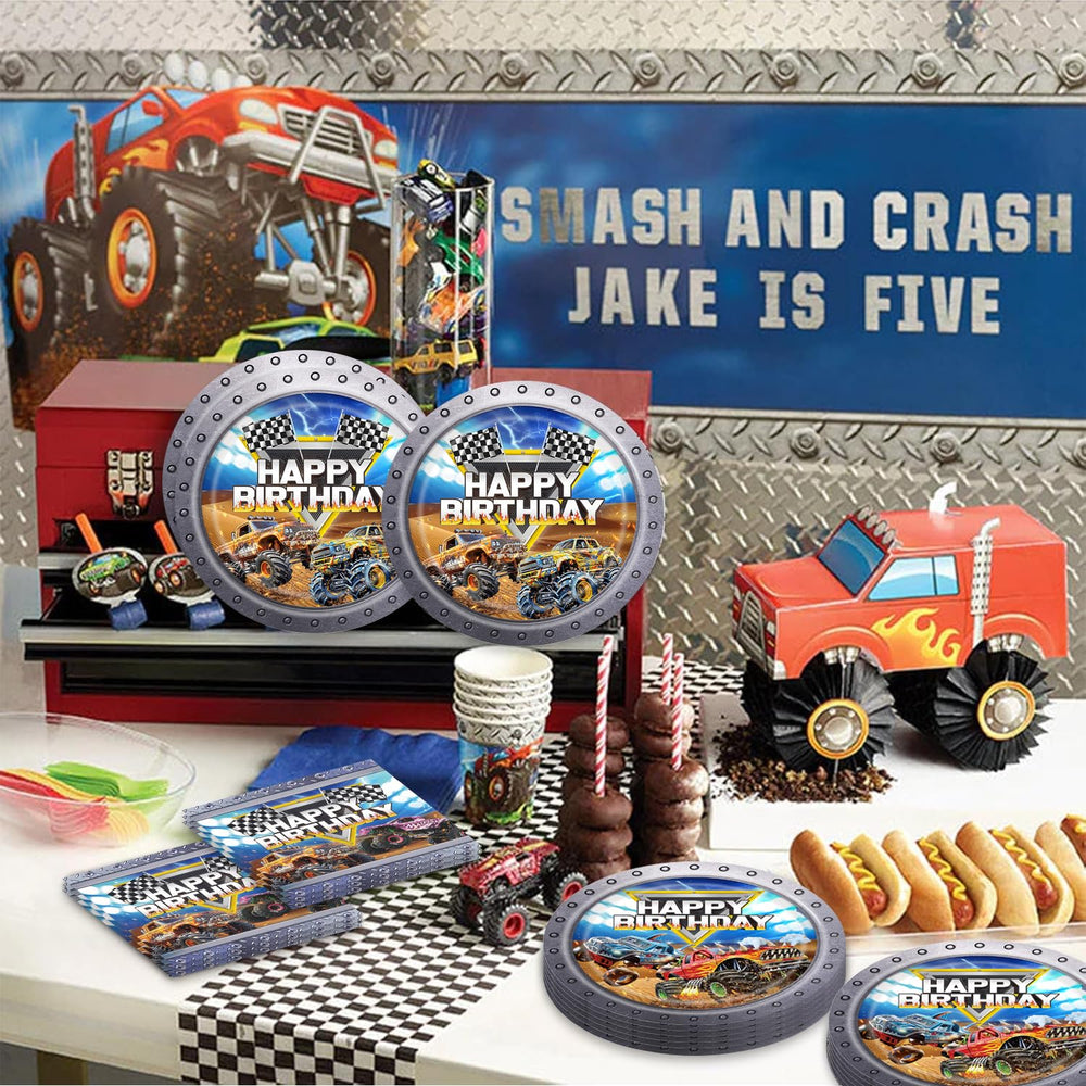 Aulecoo monster truck party scene for memorable event photos