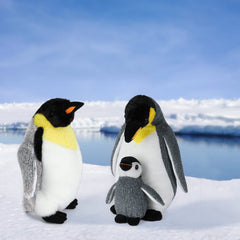 AULUDA penguin plush face closeup with friendly expression for comfort