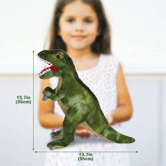 Auluda Tyrannosaurus Rex blue plush used for reading and storytelling comfort.