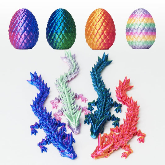 AUMEILLER dragon egg 3D print, detailed for display and tactile play.