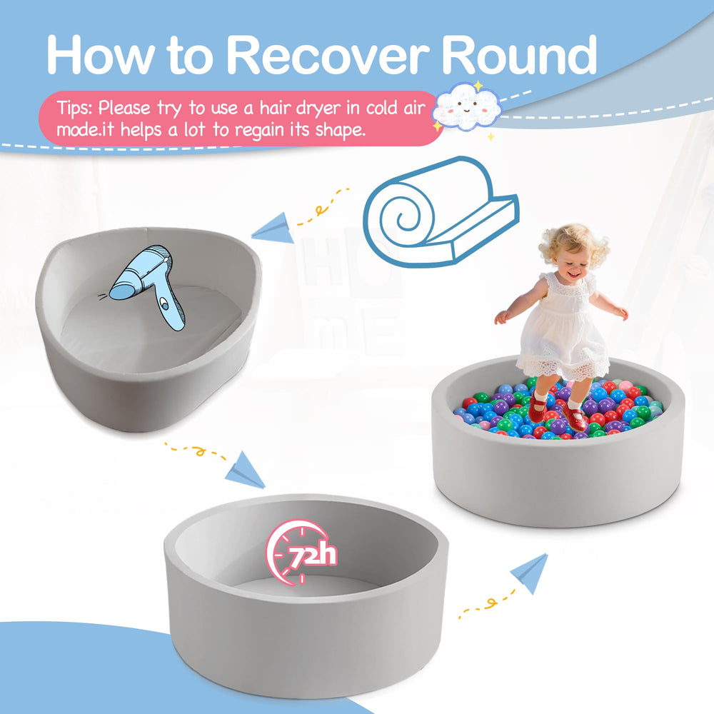 Aunekiv ball pit ready-to-gift for birthdays and holidays with easy setup.