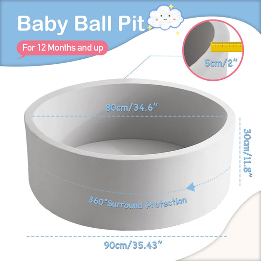 Aunekiv ball pit spacious play area supports toddler exploration and motor skills.