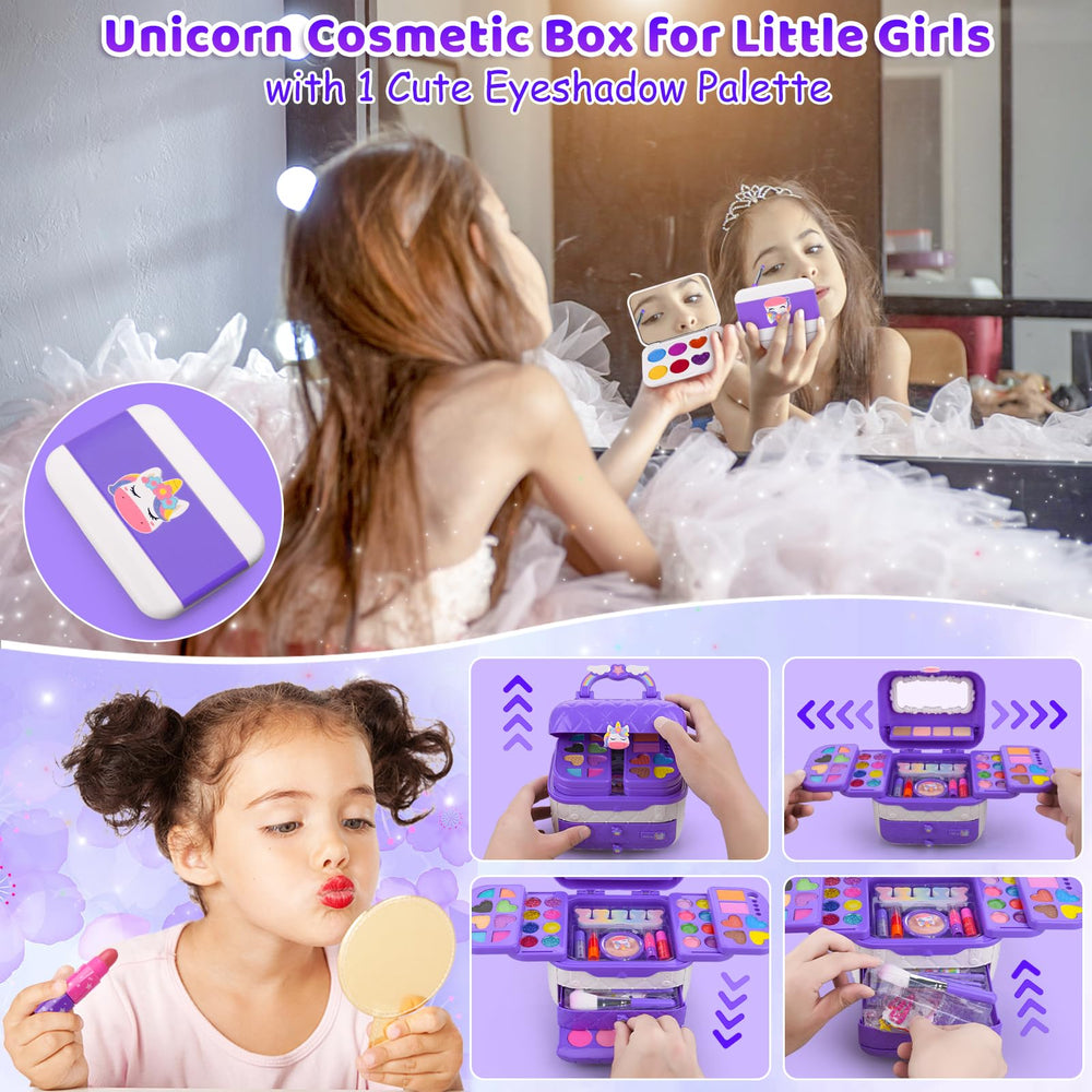 Auney mini makeup case with mirror for on-the-go play