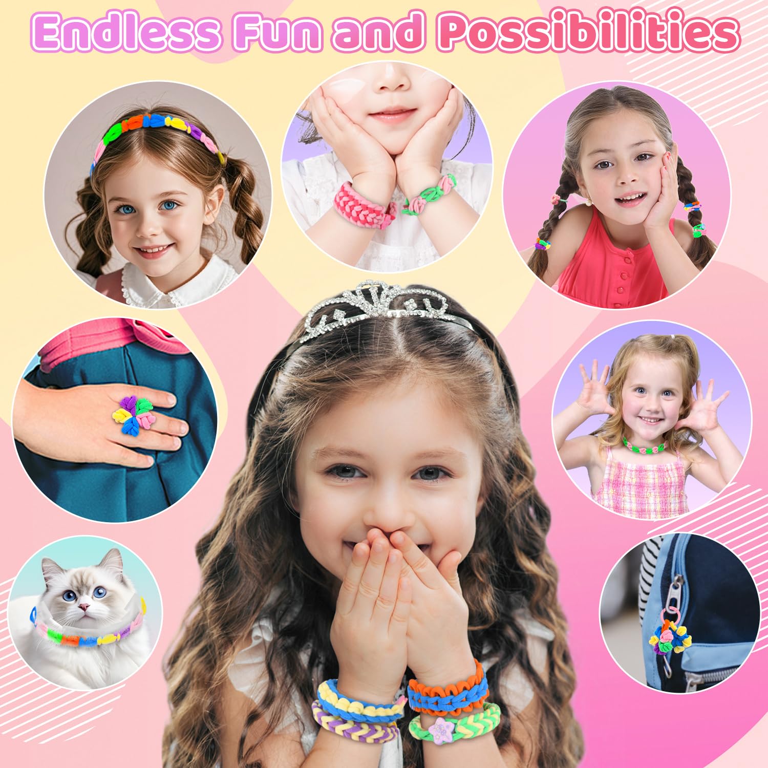Auney unicorn diamond stickers add glamour to designs.