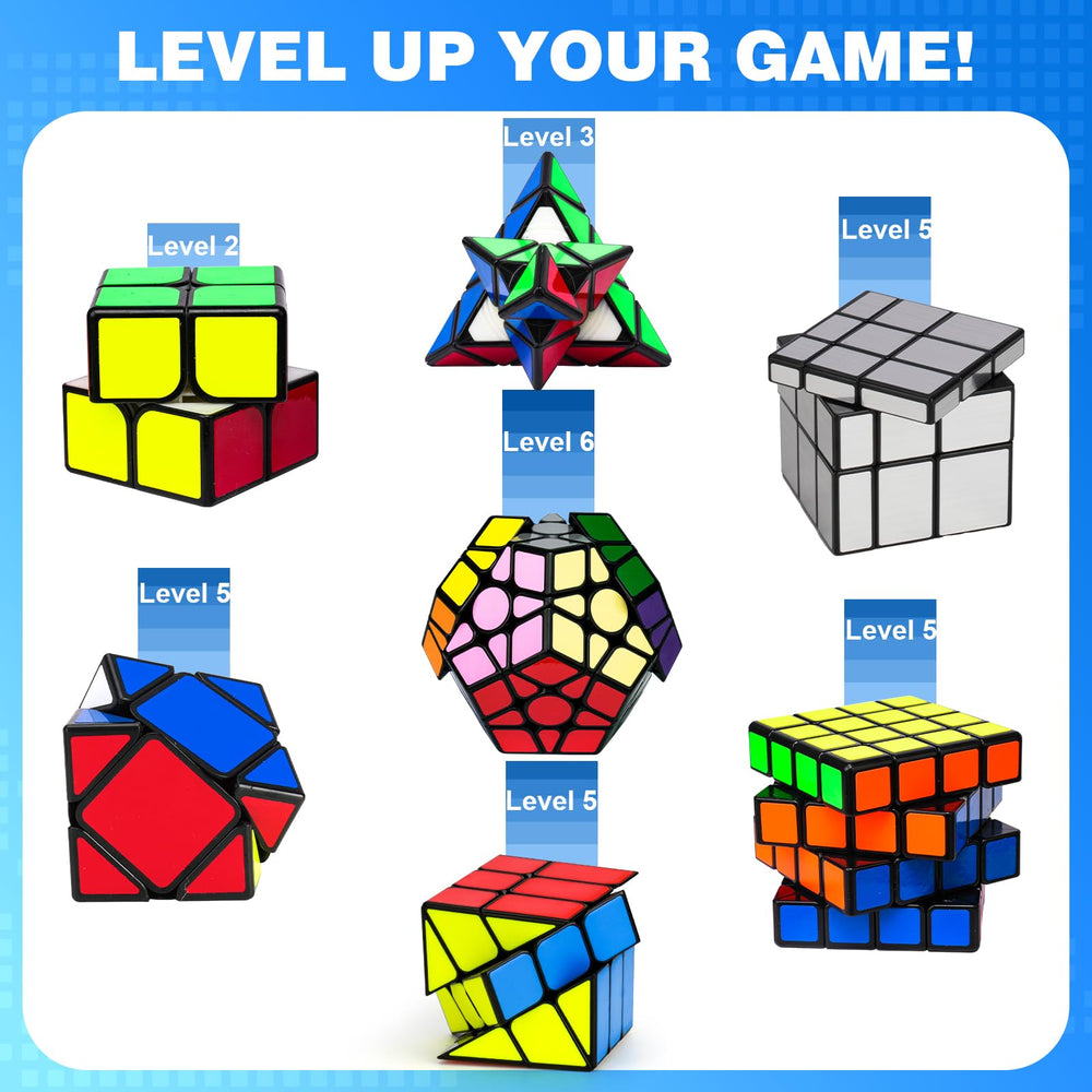 AuntyFey 7 Pack Megaminx puzzle for complex planning and satisfying twists