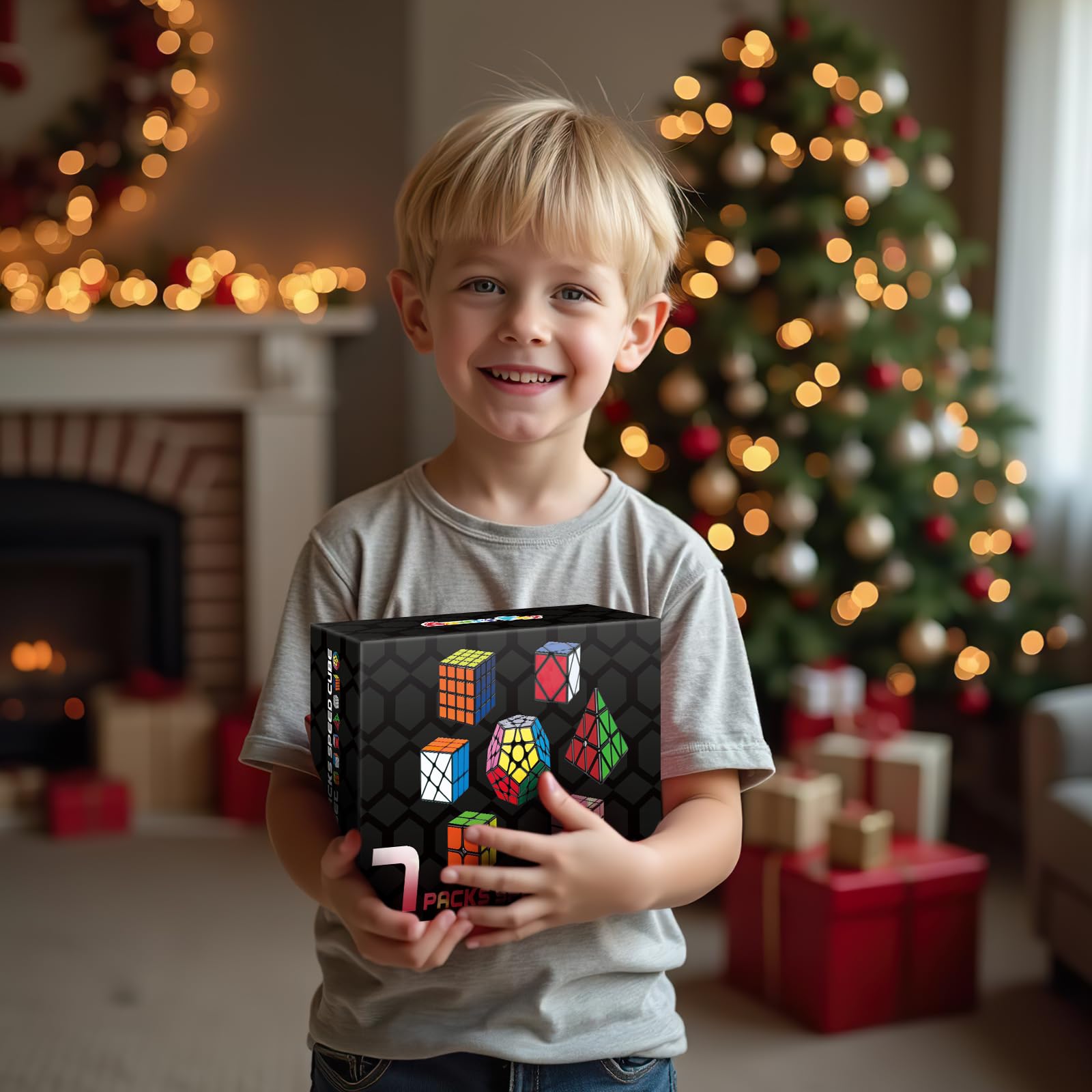AuntyFey 7 Pack mirror cube for visual puzzles and precise alignment