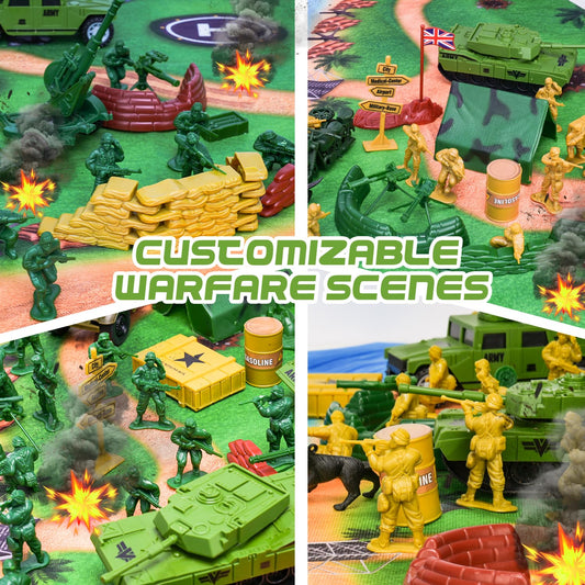 AuntyFey green and yellow figures ready for cooperative play