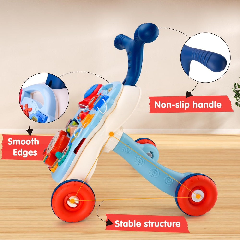 AuntyFey baby walker stable structure enhances balance during learning