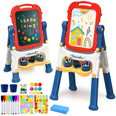 AuntyFey easel doublesided chalkboard for kids' creativity and learning.