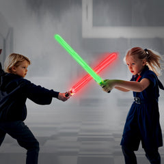 AuntyFey dual LED saber for adults who love sci-fi battles.