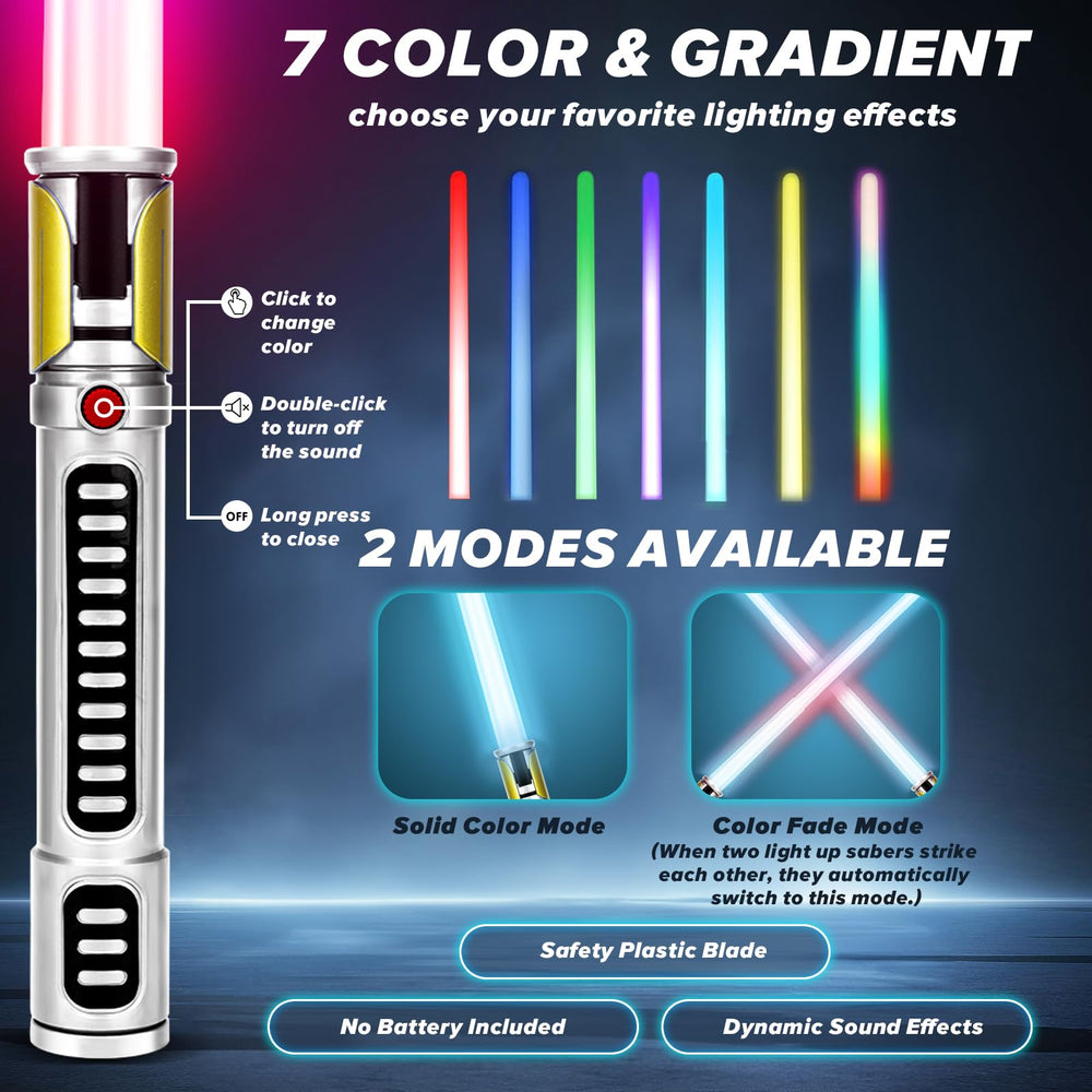 AuntyFey extendable saber offers adjustable length for compact storage.