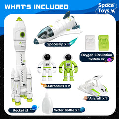 AuntyFey Space Mission Playset with wheels invites collaborative space adventures.