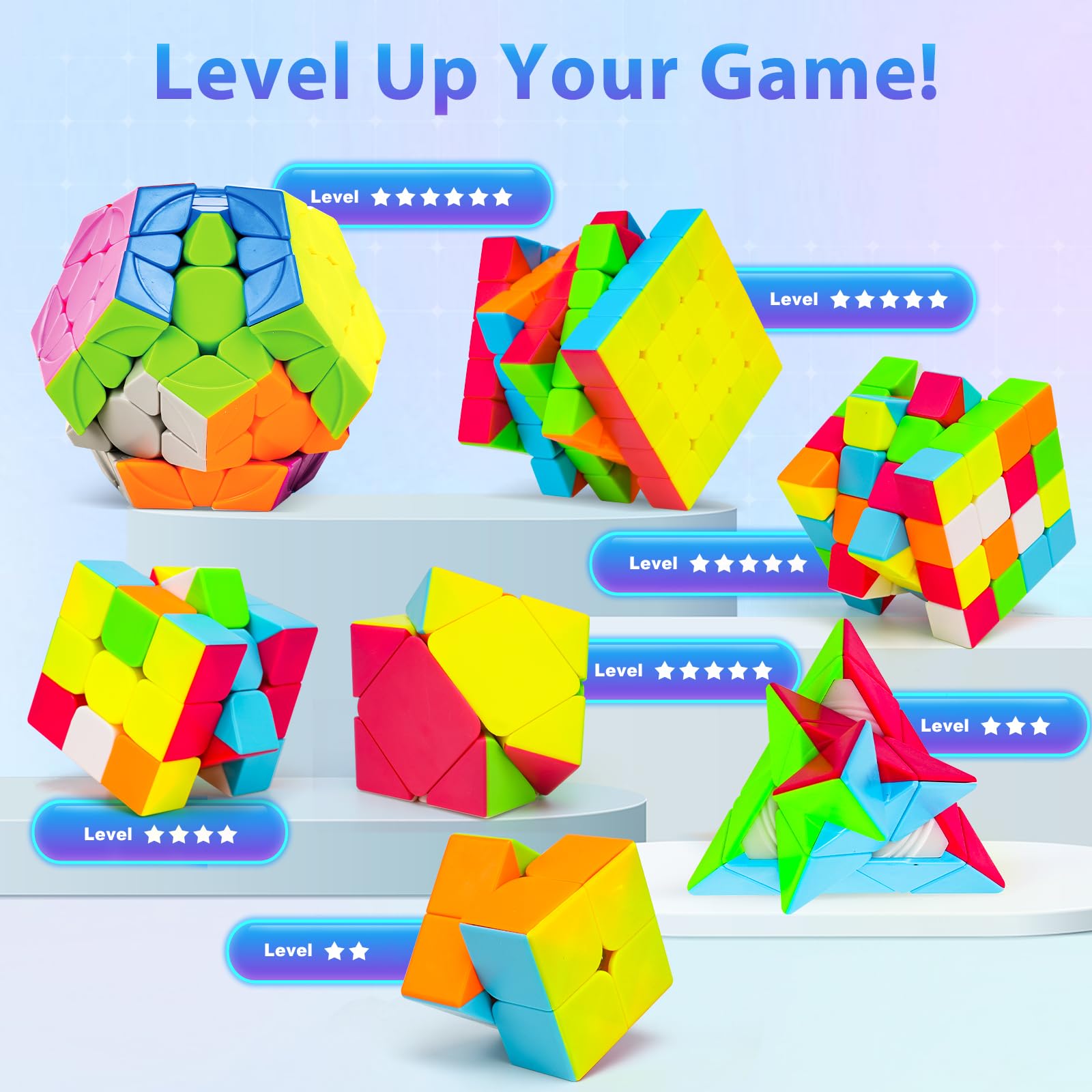 AuntyFey Megaminx speed cube with multi-edge turns