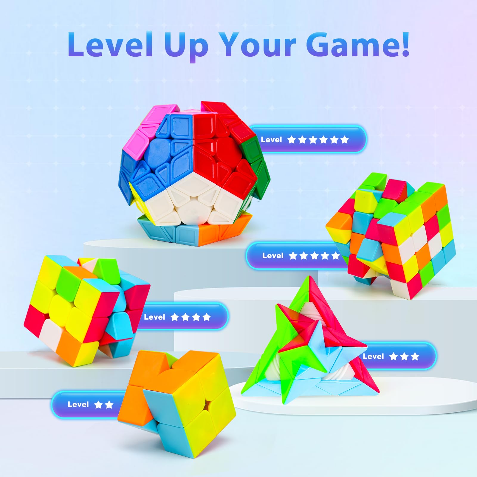 AuntyFey Megaminx cube, stable turns for complex puzzles