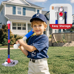 AuntyFey Tball Set backyard play in action for family fun.
