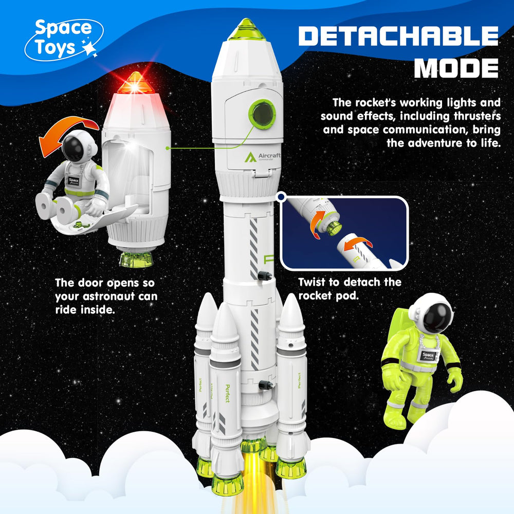 AuntyFey Two Astronaut Figures enable cooperative mission storytelling.