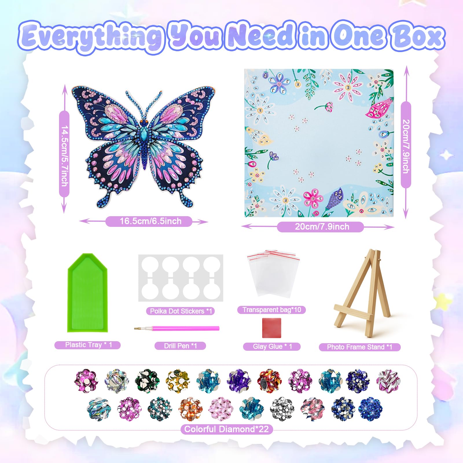AuraKoi diamond art kit features acrylic gems and rhinestones for a sparkling craft experience
