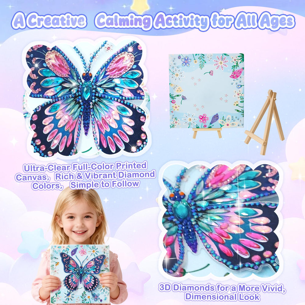 AuraKoi diamond art kit contains dot diamonds and supplies for finishing touches