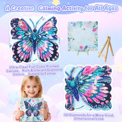 AuraKoi diamond art kit contains dot diamonds and supplies for finishing touches