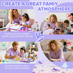 Aurasys Eco-Felt Montessori Board crafted from non-toxic materials for safe play.
