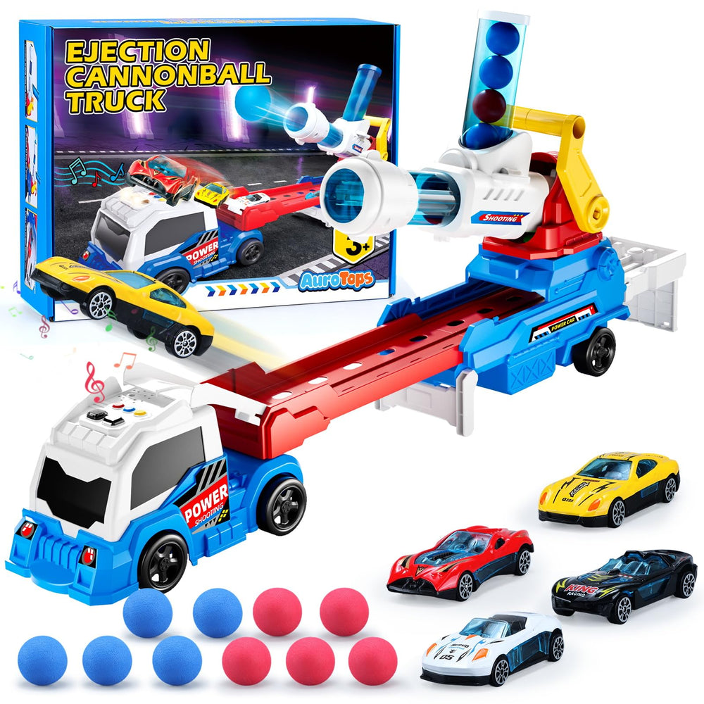 AuroTops ejection truck with lights for imaginative play indoors and outdoors.