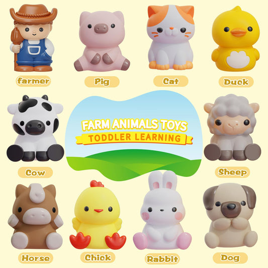 AuroTops finger puppets and barn set highlights animal figures for hands-on pretend play.