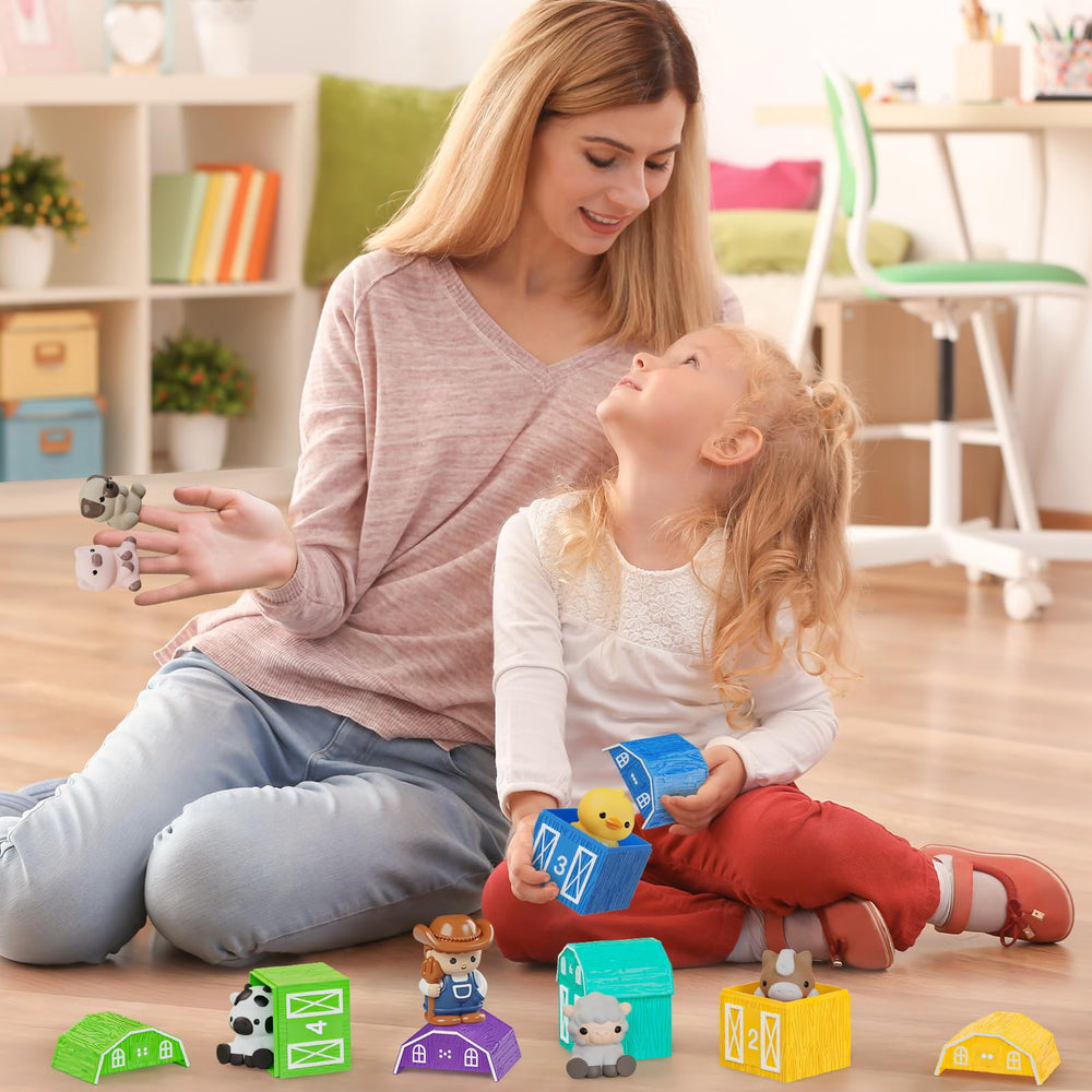 AuroTops colorfully designed set strengthens hand-eye coordination and fine motor skills.