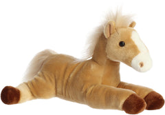 Aurora Adorable Flopsie Butterscotch Pony front-view showcases super soft plush for cuddling.