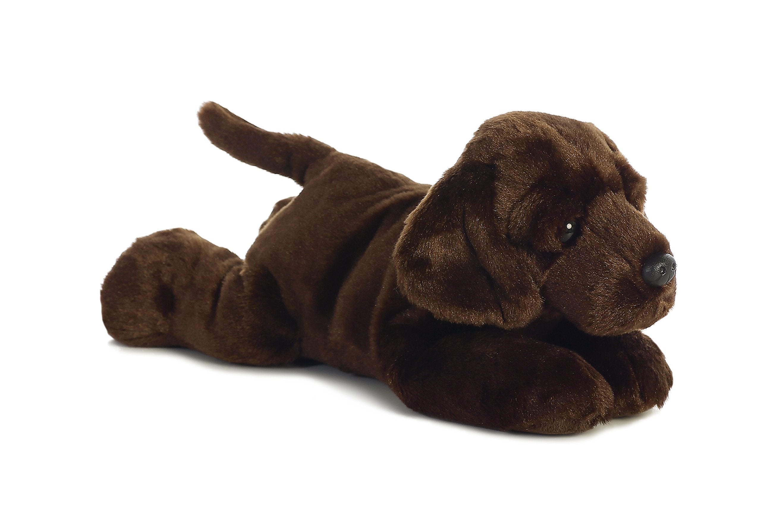 Aurora Adorable Flopsie Max Chocolate Lab in brown, ideal for cuddling and imaginative play.