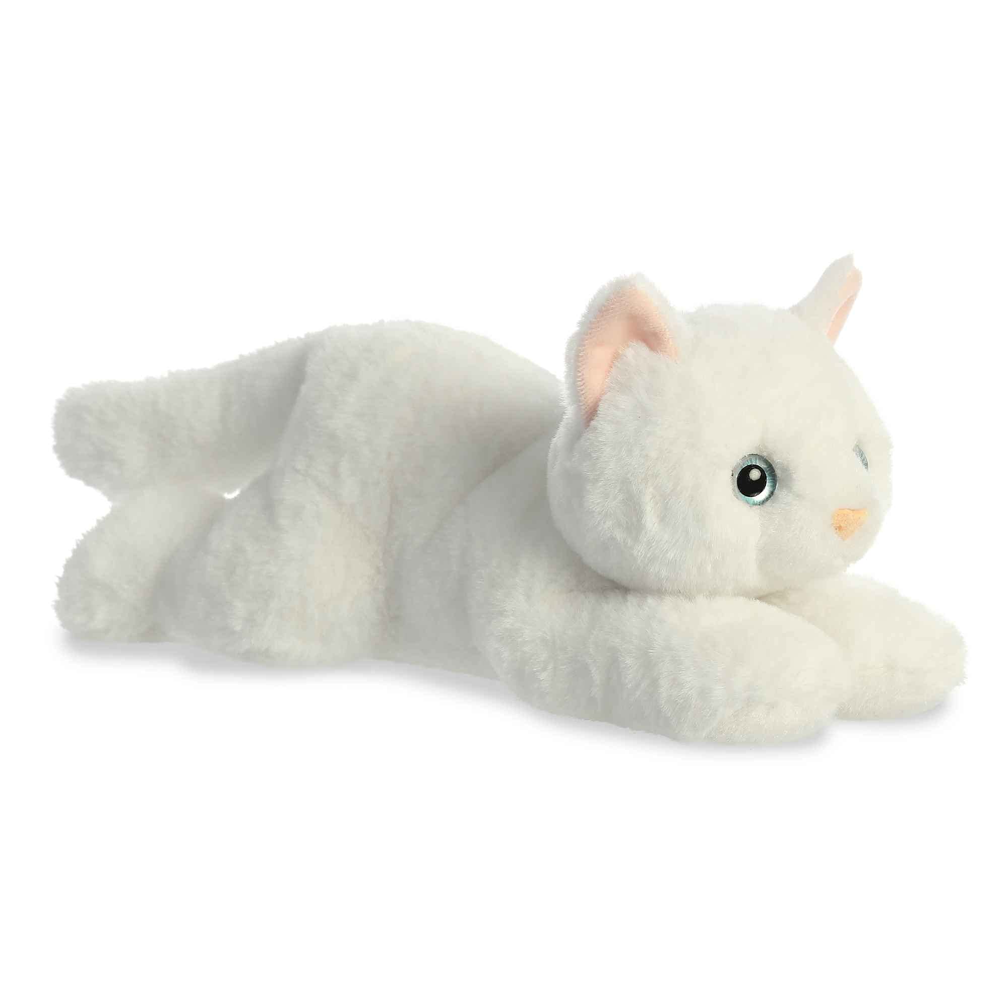 Aurora Flopsie Precious White Kitty overview encourages imaginative play and storytelling.