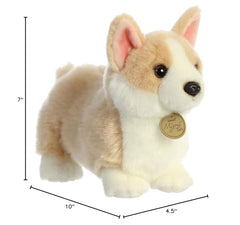 Aurora Miyoni Tots Pembroke Welsh Corgi Pup decor-friendly plush for bedrooms or classrooms