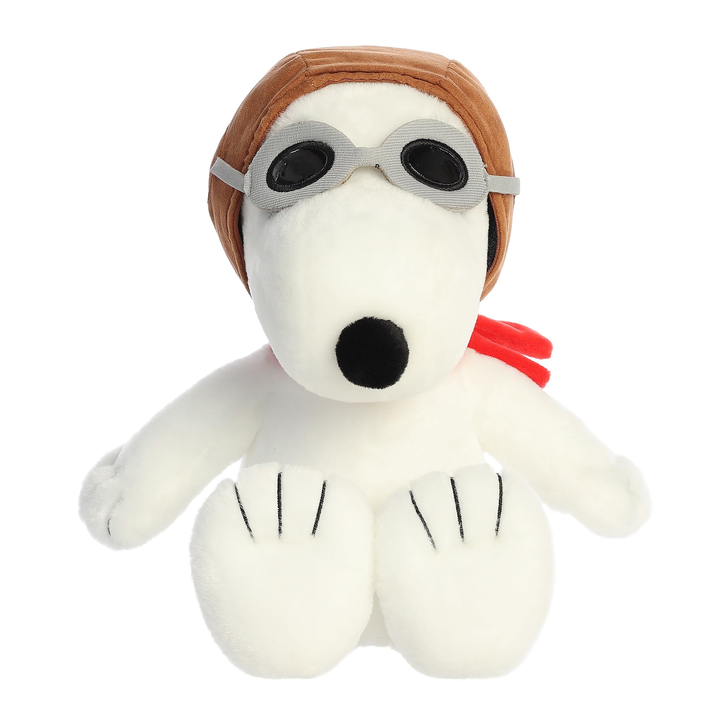 Aurora Adorable Peanuts Flying Ace stuffed animal, side view, ideal travel companion.