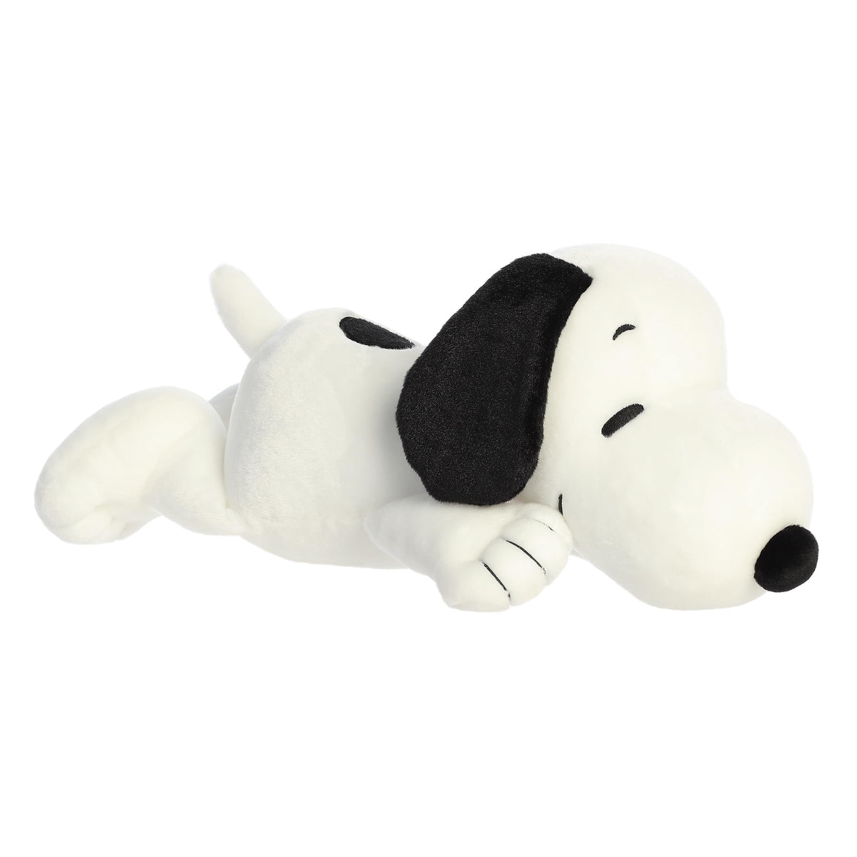 Aurora Adorable Peanuts Snuggle Snoopy front view, showing cuddly plush and authentic design.