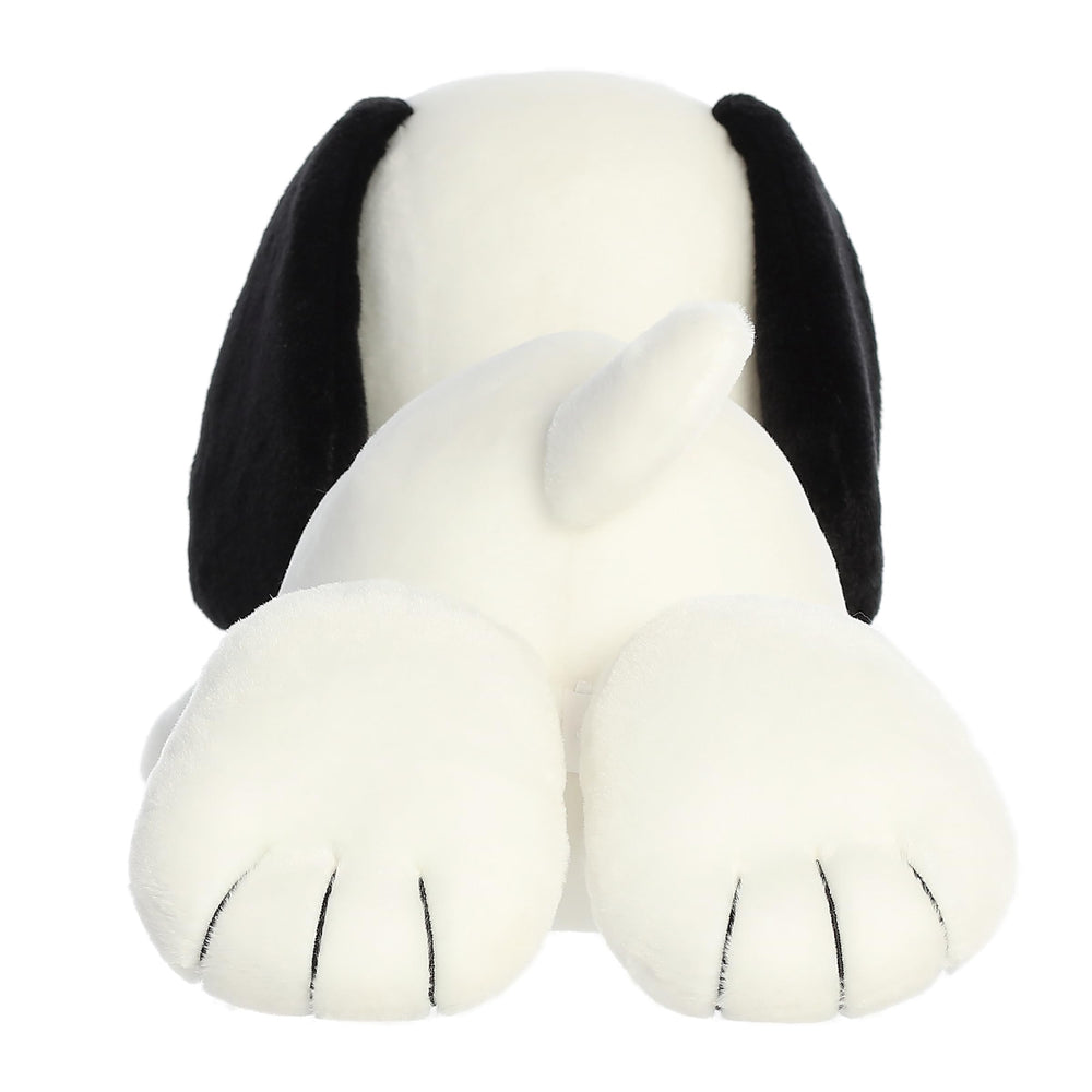 Aurora Adorable Peanuts Snuggle Snoopy official licensed packaging signals authenticity.