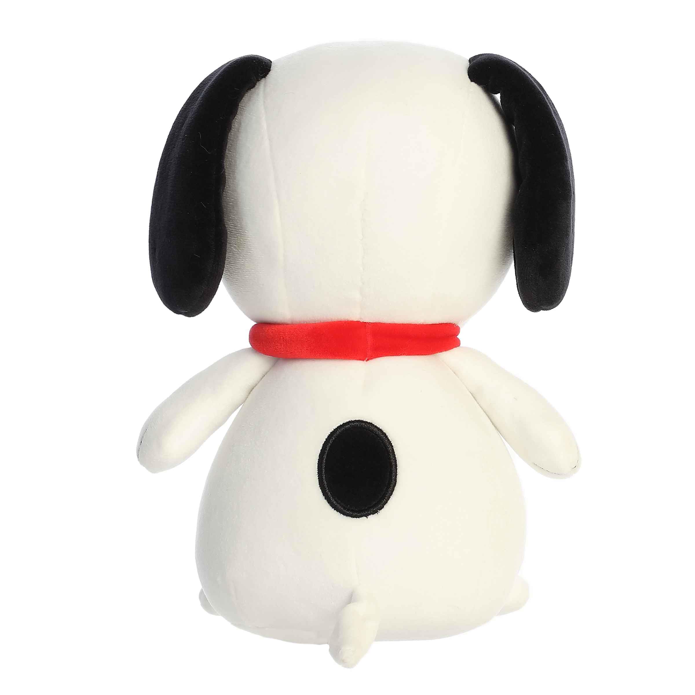 Snoopy squishy plush from Aurora, ideal for hugs and shelf decor.