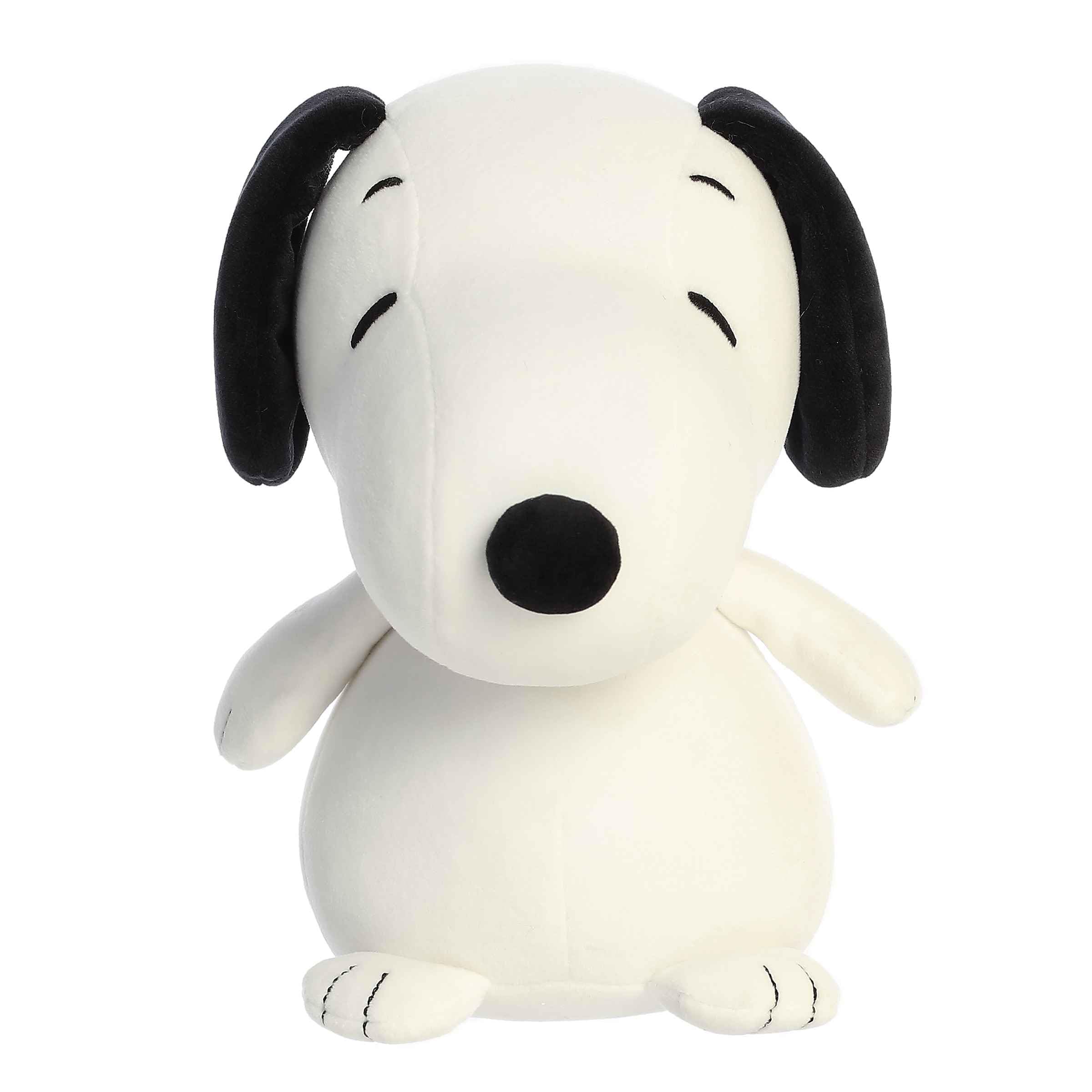 Aurora Snoopy plush in soft materials for cozy, comforting hugs.