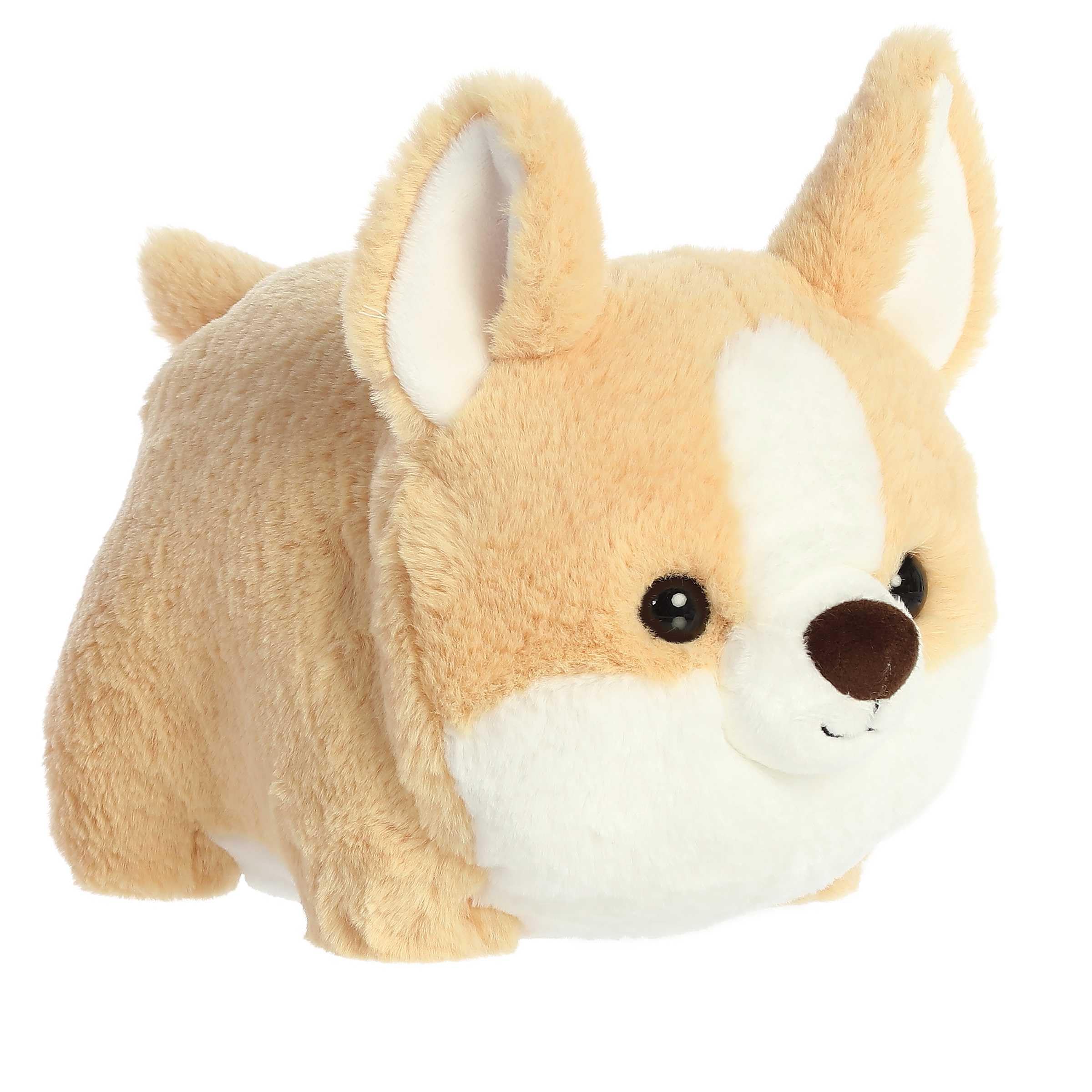 Aurora Adorable Spudsters Colby Corgi plush in brown for comforting cuddles.