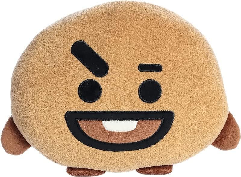Aurora BT21 Shooky stuffed animal, 12-inch brown plush for cuddling and display
