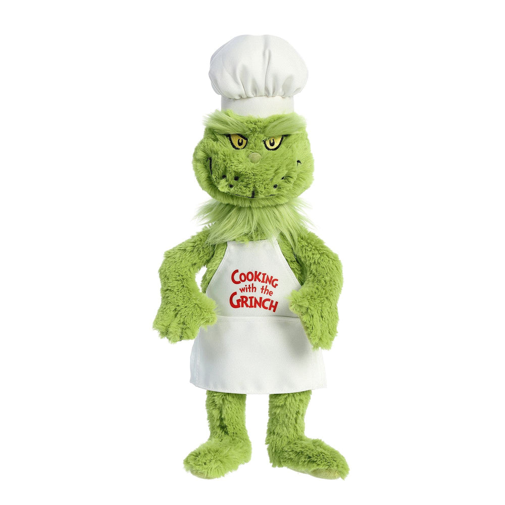 Aurora Chef Grinch plush on shelf as a display-ready piece