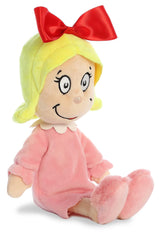 Aurora Cindy Lou Who official licensed badge seen on the plush authentic collectible