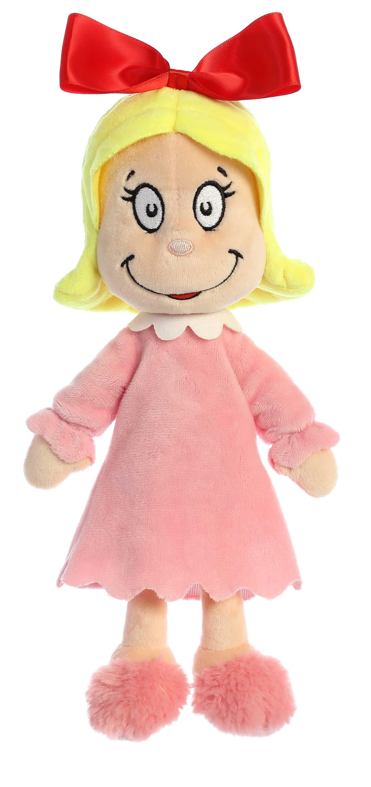 Aurora Cindy Lou Who plush front view in bright multicolor, perfect for storytelling